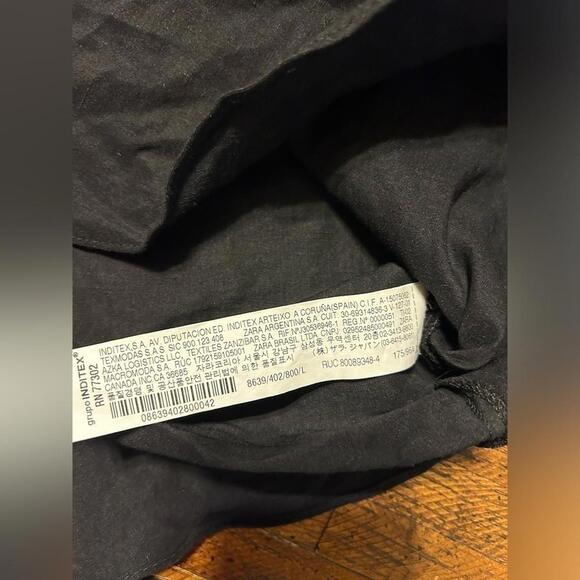 Zara one shoulder Linen blend top - Picture 2 of 5